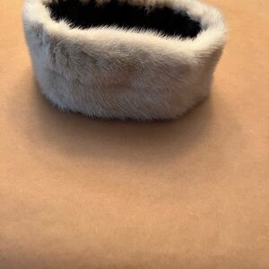 Elegant Cream Faux Fur Headband
